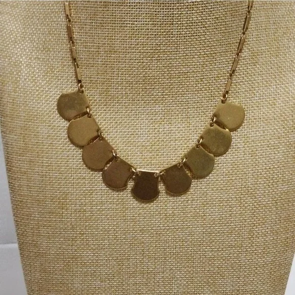 J.‎ CREW gold bibb necklace
